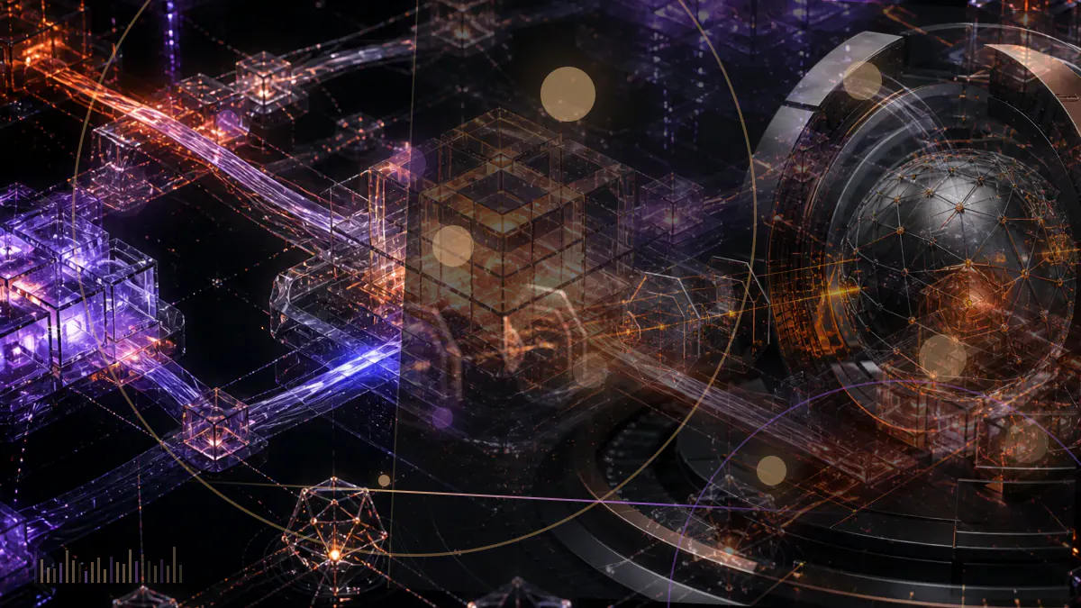 Conceptual illustration of institutional liquidity routes connecting to a digital-asset trading venue