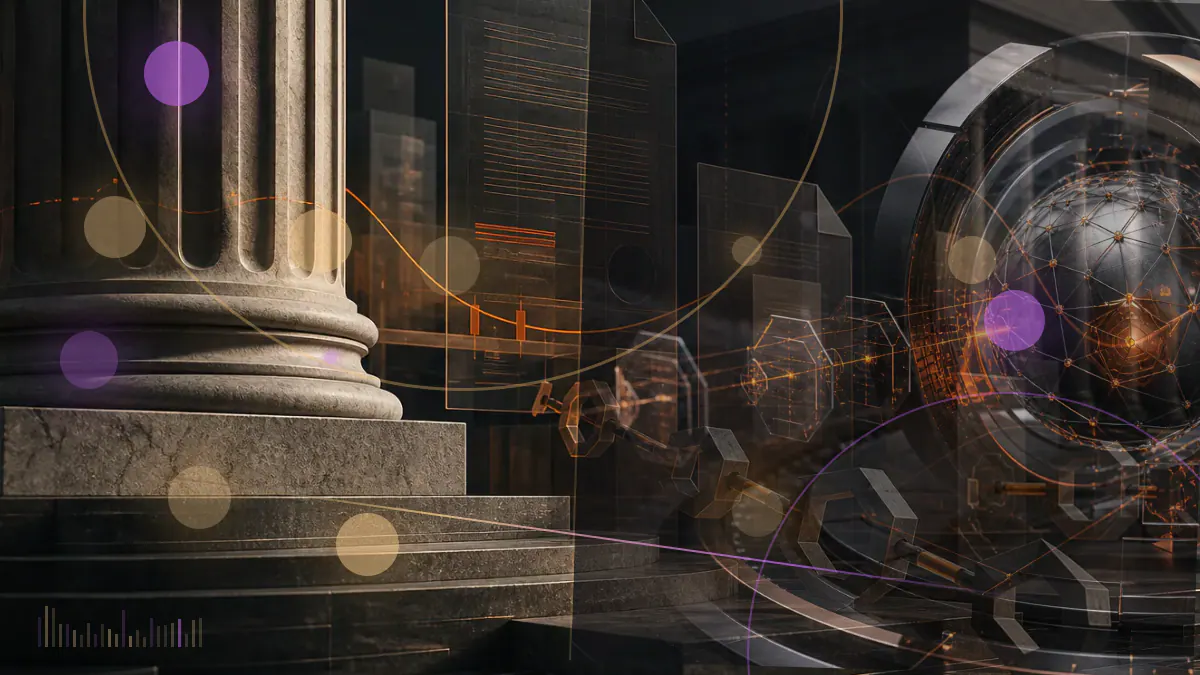 Conceptual illustration of cryptocurrency tokens being classified and measured within a corporate accounting ledger
