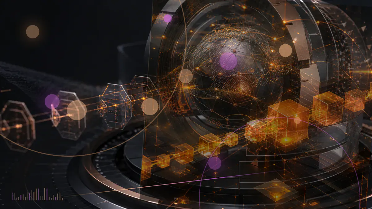 Conceptual illustration of Bored Ape NFT tokens passing through an atomic flash-loan transaction into an ApeCoin claim contract