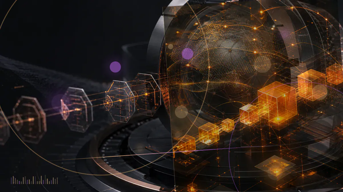 Conceptual illustration of bitcoin and ether symbols entering a regulated Australian exchange-traded product framework