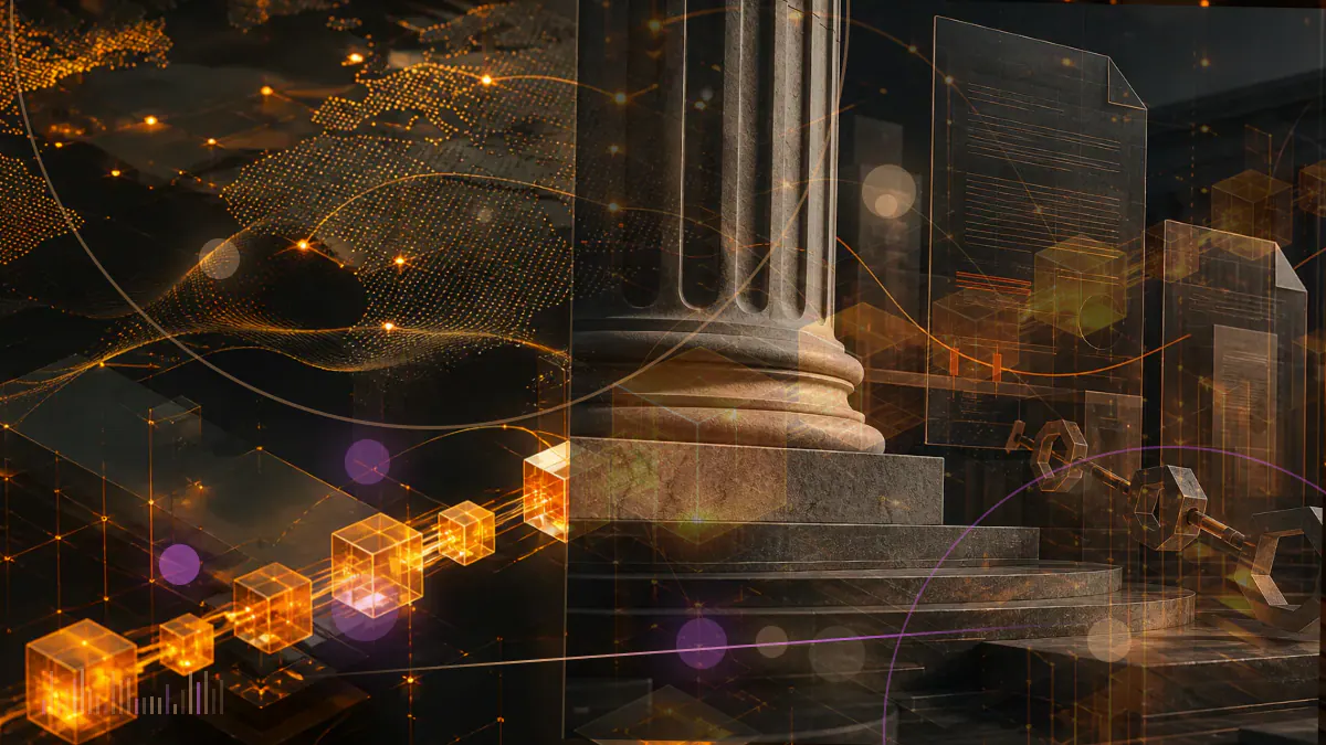 Conceptual illustration of a compromised web interface issuing malicious token approvals above an Ethereum-based Bitcoin vault