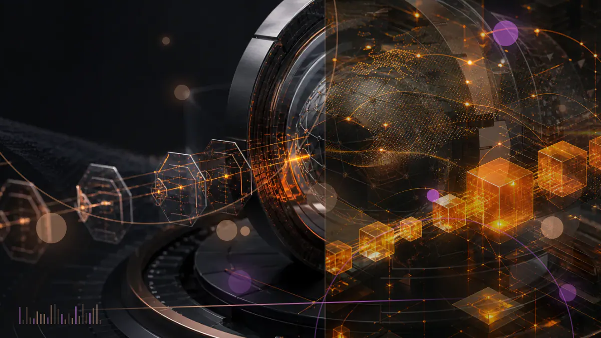 Conceptual illustration of an FTX exchange ledger divided among a federal indictment and separate SEC and CFTC civil case files