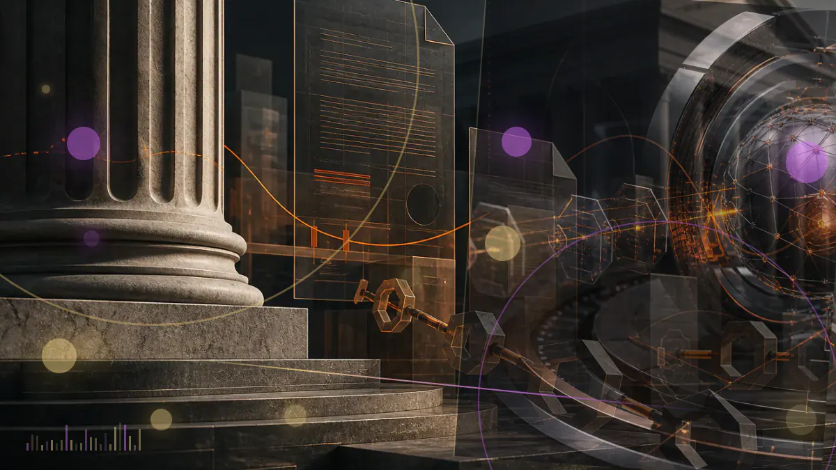 Conceptual illustration of a bank card payment rail stopping before reaching a cryptocurrency exchange network