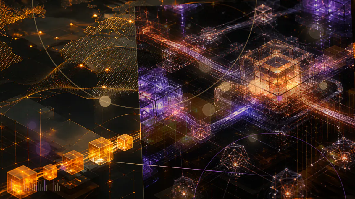 Conceptual illustration of bitcoin moving between an exchange gateway and interconnected Lightning Network payment channels
