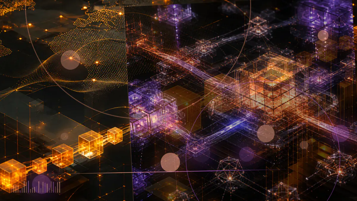 Conceptual illustration of USDC, USDP and TUSD liquidity streams converging into a BUSD exchange balance