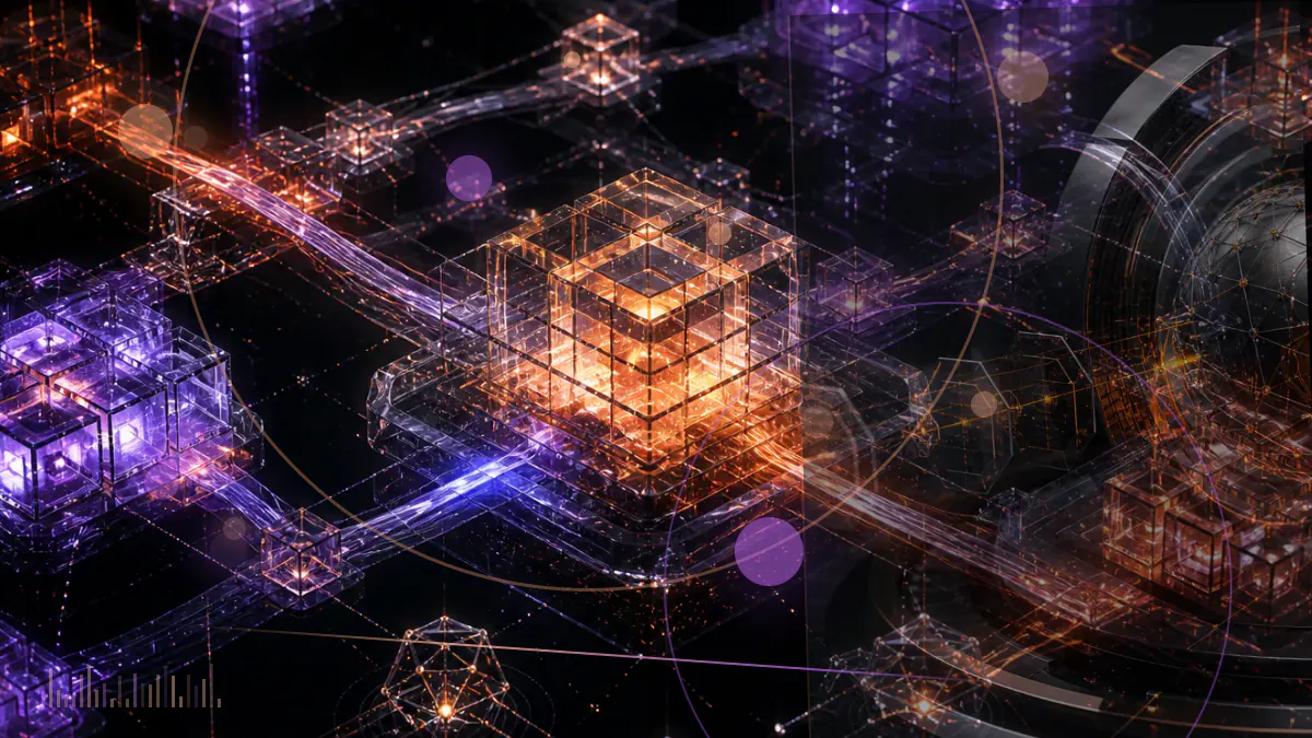 Conceptual illustration of a regulated cryptocurrency exchange gateway opening toward Dubai’s skyline beside a digital licensing ledger
