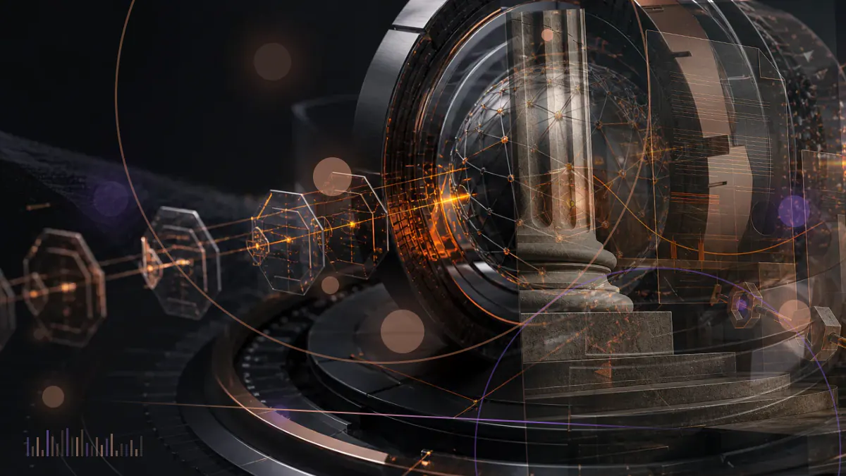 Conceptual illustration of tokenized stock certificates being withdrawn from a cryptocurrency exchange under regulatory scrutiny