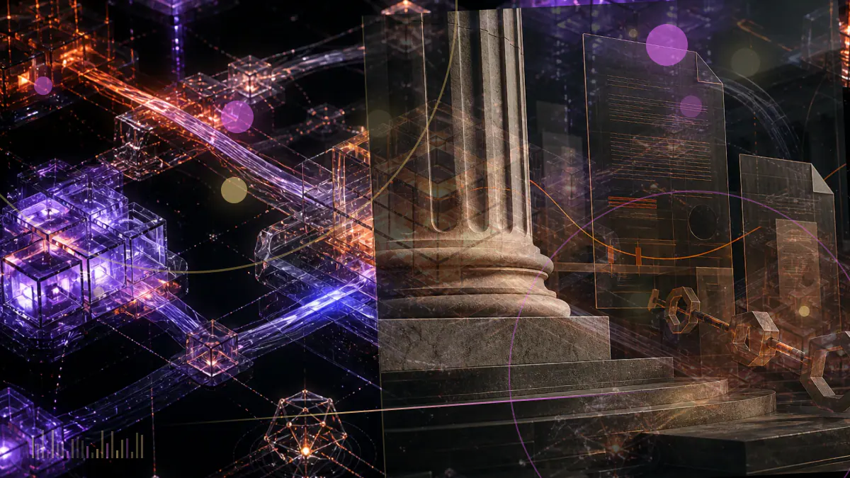 Conceptual illustration of stablecoin liquidity pools and automated pricing contained within a centralized cryptocurrency exchange