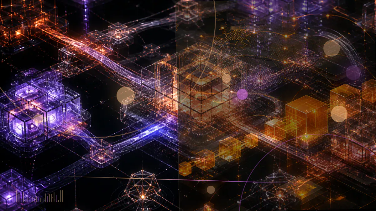 Conceptual illustration of a broken exchange agreement separating Binance.US from Voyager’s creditor-distribution pathway