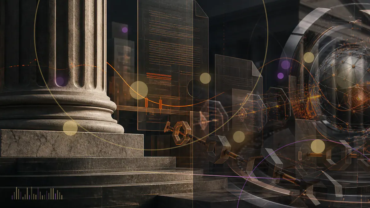 Conceptual illustration of crowded Bitcoin blocks receiving streams of transactions through competing fee lanes