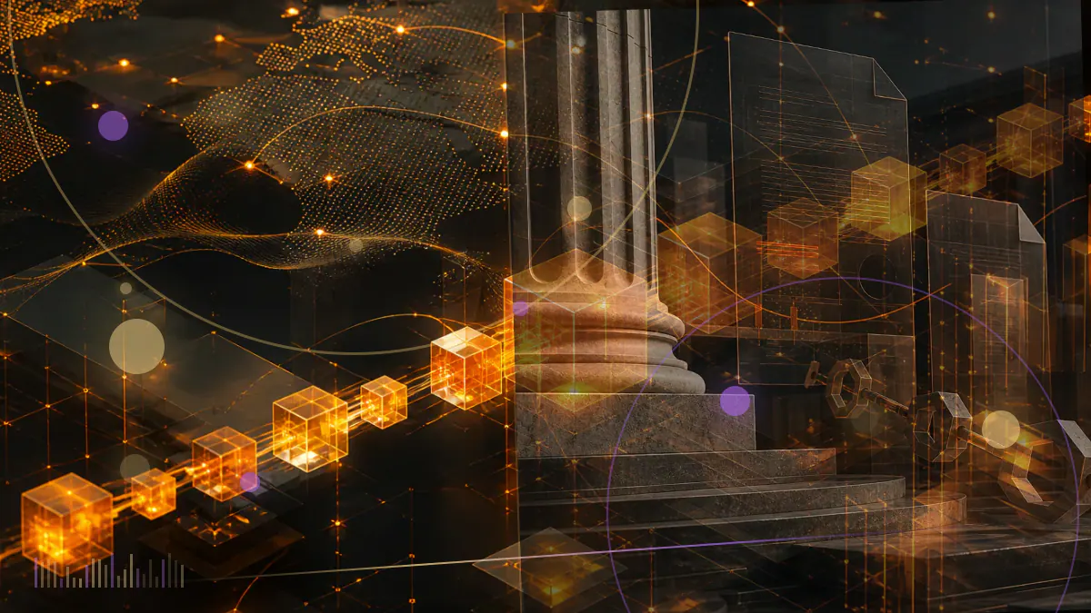 Conceptual Bitcoin suspended above tightly compressed market candlesticks representing the August 2023 trading lull