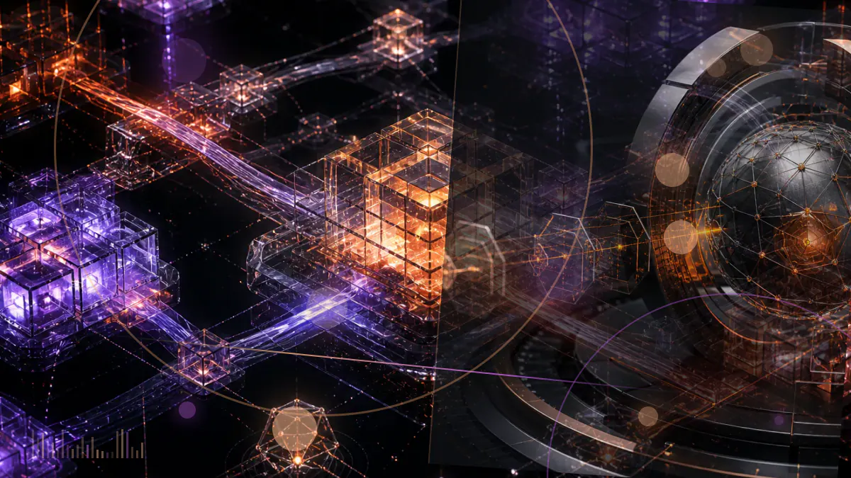 Conceptual illustration of bitcoin and ether descending across a continuously trading weekend market grid while closed traditional exchanges remain dark