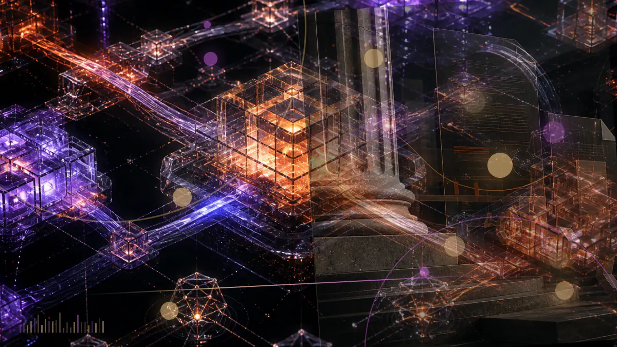 Conceptual illustration of Bitcoin mining blocks passing through a sharply lowered proof-of-work threshold