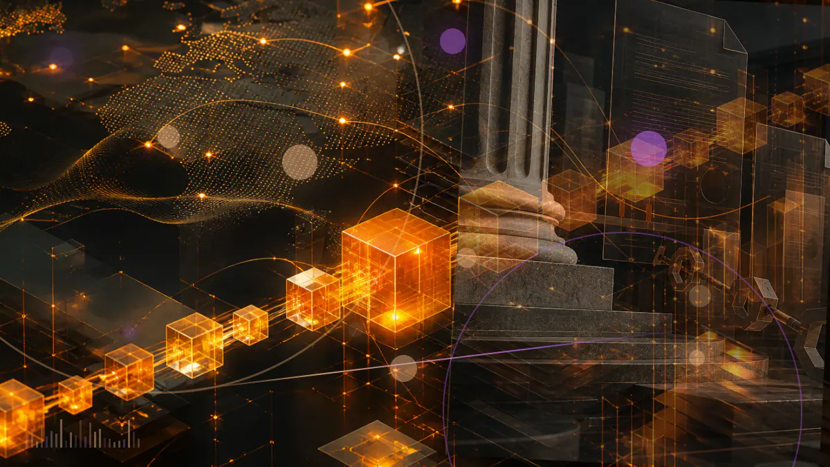 Conceptual visualization of Bitcoin mining machines confronting a rising proof-of-work difficulty grid at block 893,088