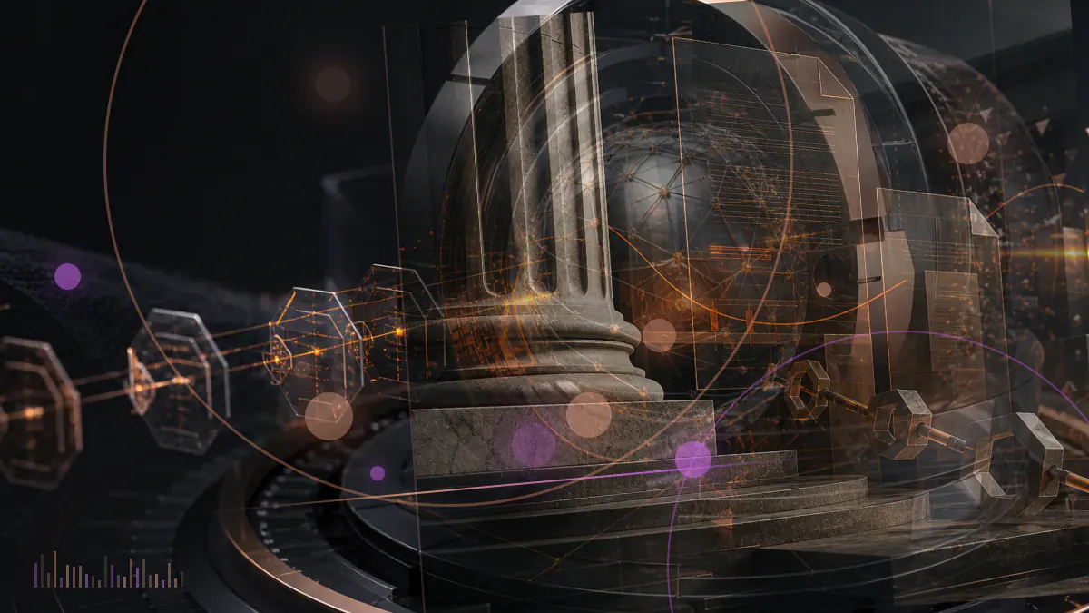Conceptual illustration of a Bitcoin network entering the second year after its fourth subsidy halving amid rising mining difficulty