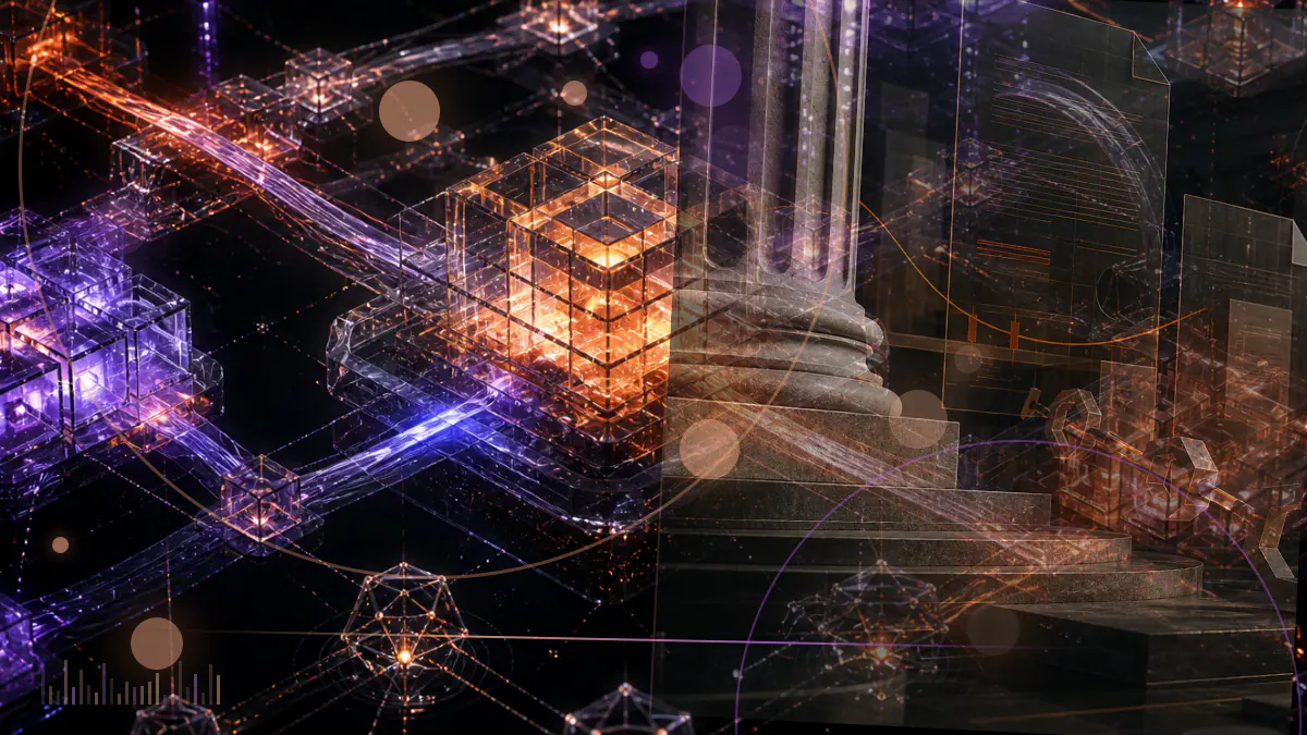 Conceptual cryptocurrency editorial illustration for Bitcoin's genesis block reached its seventeenth anniversary
