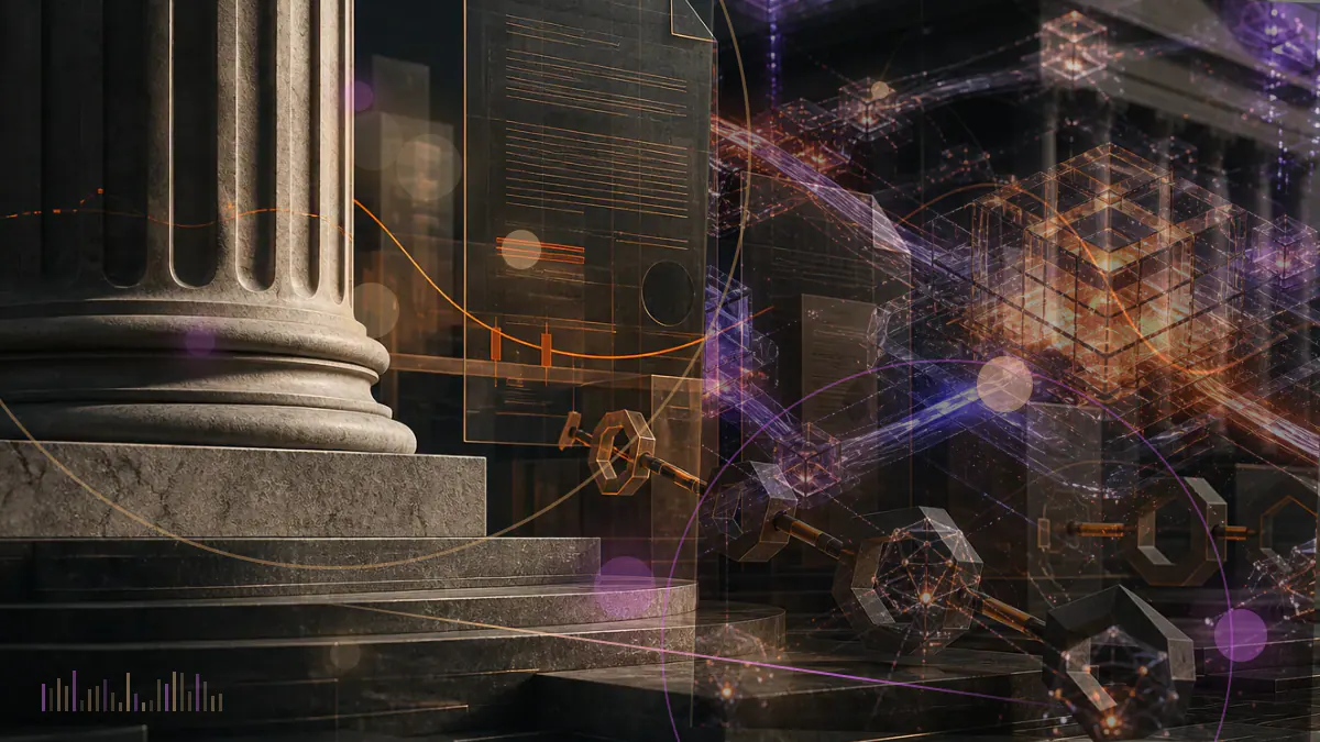 Conceptual illustration of bitcoin rebounding above a market threshold against an overnight global-trading backdrop