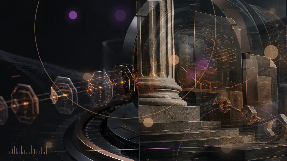 Conceptual illustration of bitcoin rebounding through a $20,000 market threshold amid fractured liquidity lines