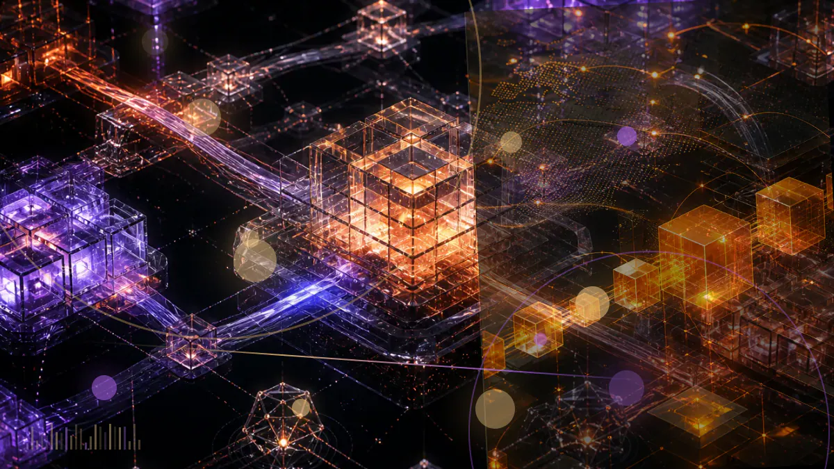 Conceptual illustration of a Bitcoin price trace plunging from above $60,000 and partially recovering amid heavy market activity
