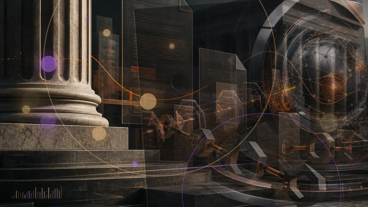 Conceptual illustration of a cryptocurrency exchange terminal entering shutdown mode as a token price chart falls