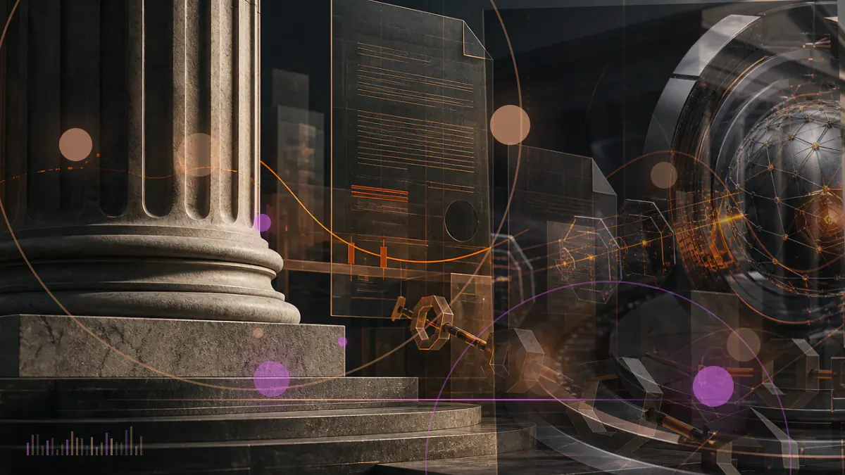 Conceptual illustration of institutional ether reserves moving from corporate custody into Ethereum validator nodes