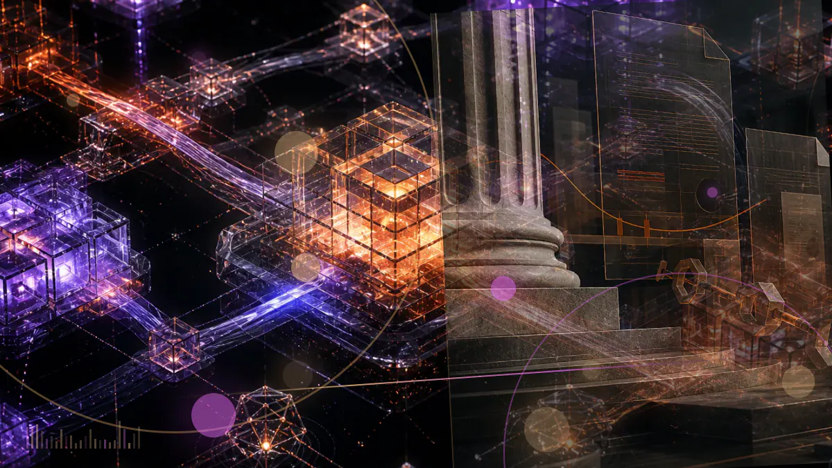 Conceptual illustration of an XRP token being removed from an institutional crypto index as a regulatory filing enters the market