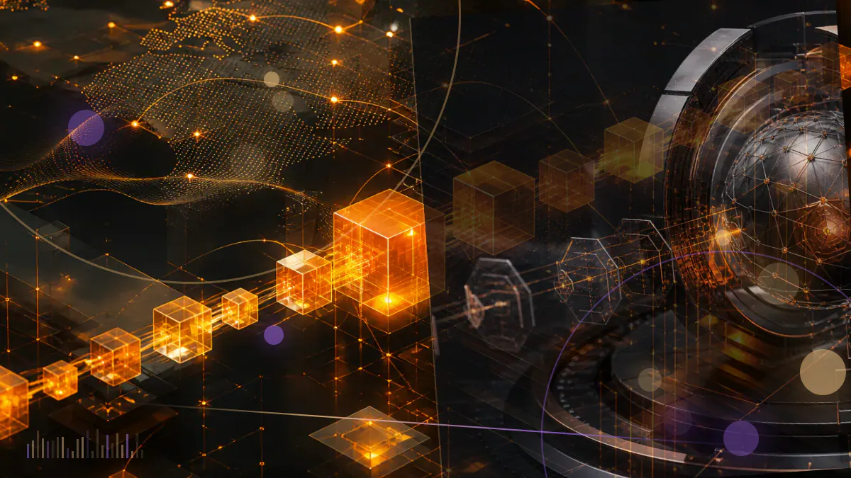 Conceptual illustration of an institutional portfolio network connecting to bitcoin trading and custody infrastructure