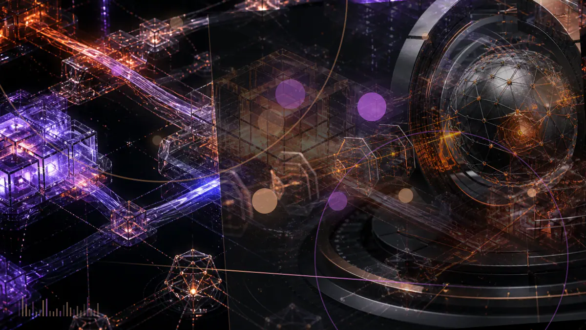 Conceptual illustration of a digital dollar architecture connecting the Federal Reserve, regulated intermediaries and private stablecoin networks