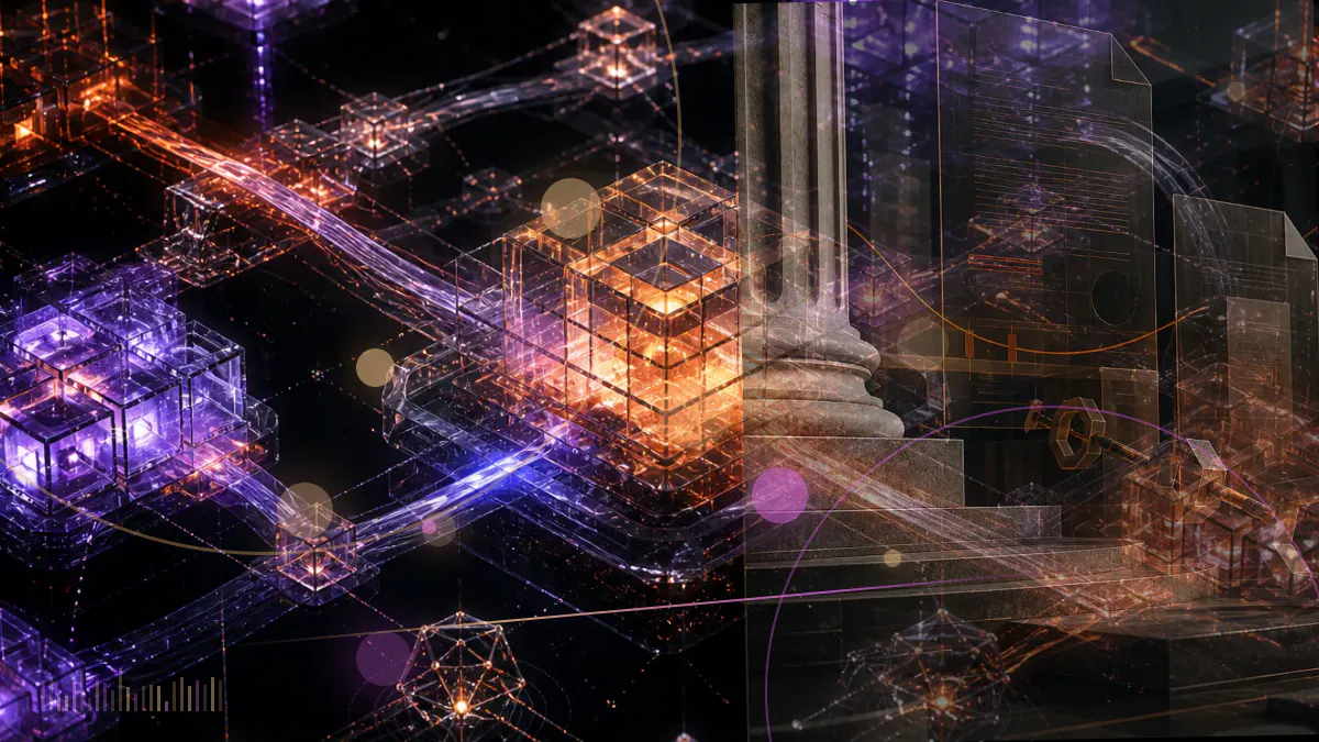 Conceptual illustration of Brazil’s Senate connecting a legislative document to cryptocurrency exchange and custody infrastructure