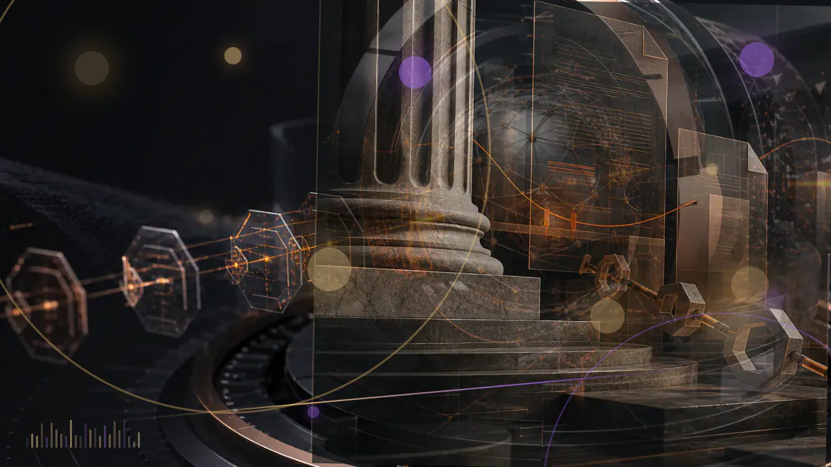 Conceptual illustration of BUSD tokens expanding across a stablecoin market network shaped by a cryptocurrency exchange