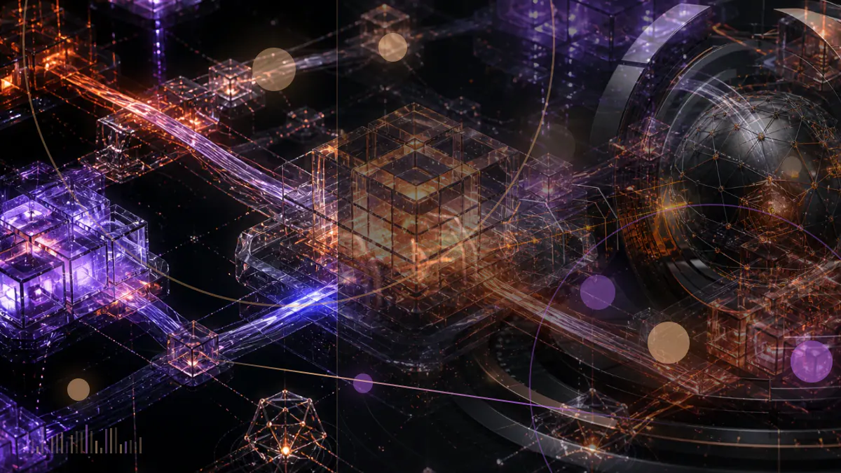 Conceptual illustration of cryptocurrency moving from a regulated financial platform into an external digital wallet beside a California legal document