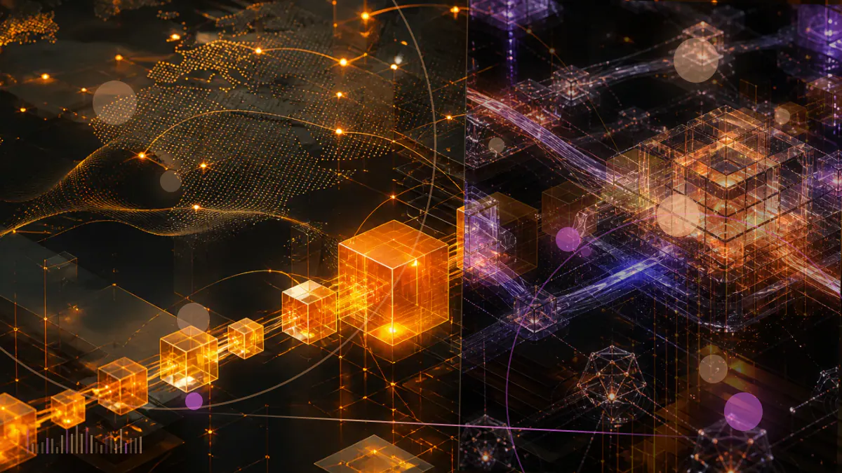 Conceptual illustration of two permissioned digital-currency ledgers connecting Canada and Singapore for an atomic cross-border payment