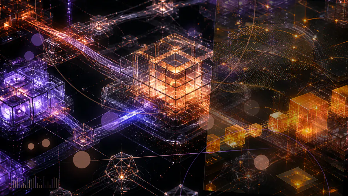 Conceptual illustration of private company shares represented as controlled tokens on the Cardano network