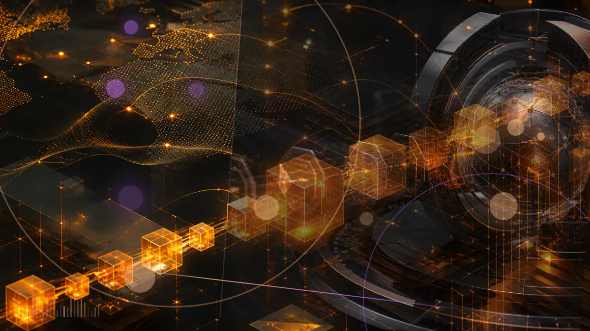 Conceptual illustration of a cryptocurrency trading network being brought within the guardrails of a conventional financial system