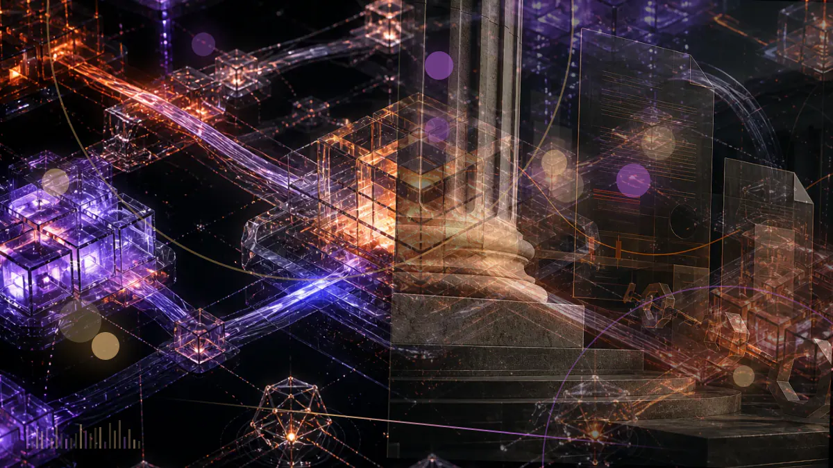 Conceptual illustration of a bitcoin trust filing being withdrawn from a regulated exchange gateway