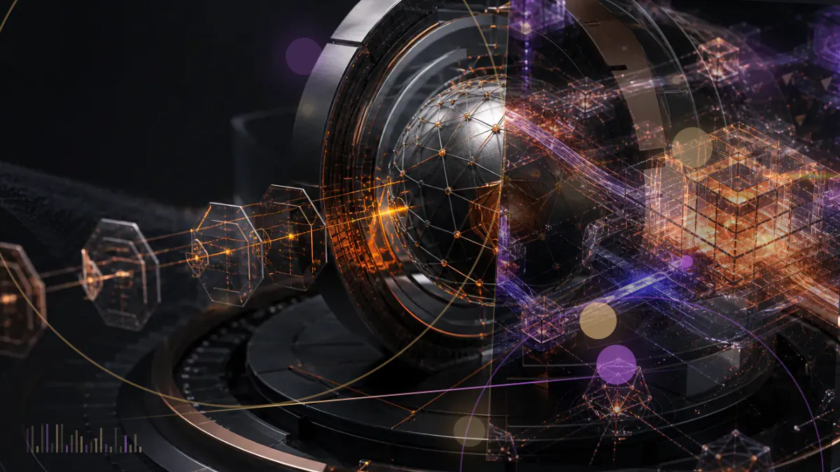 Conceptual illustration of mobile payment devices connecting to Celo validator nodes as a genesis block begins a new proof-of-stake chain