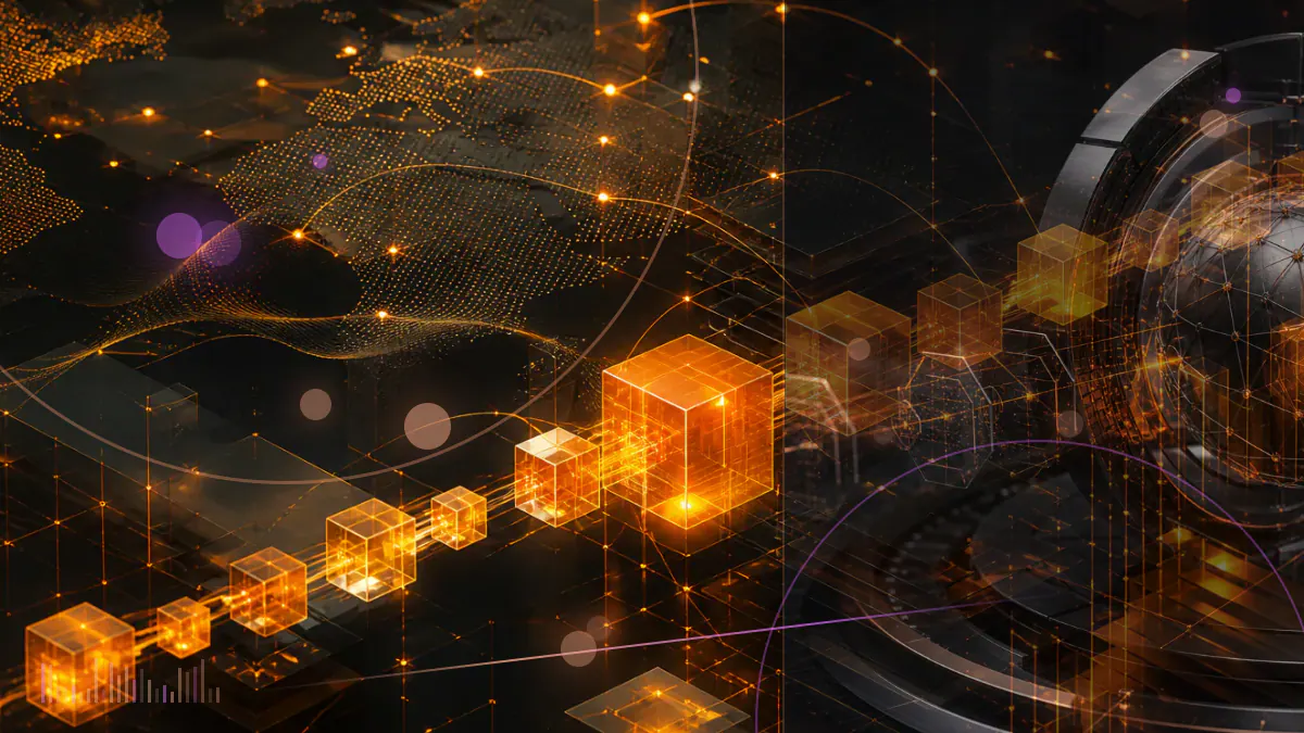 Conceptual illustration of retail crypto derivatives orders passing directly into an automated clearinghouse while regulators examine the structure