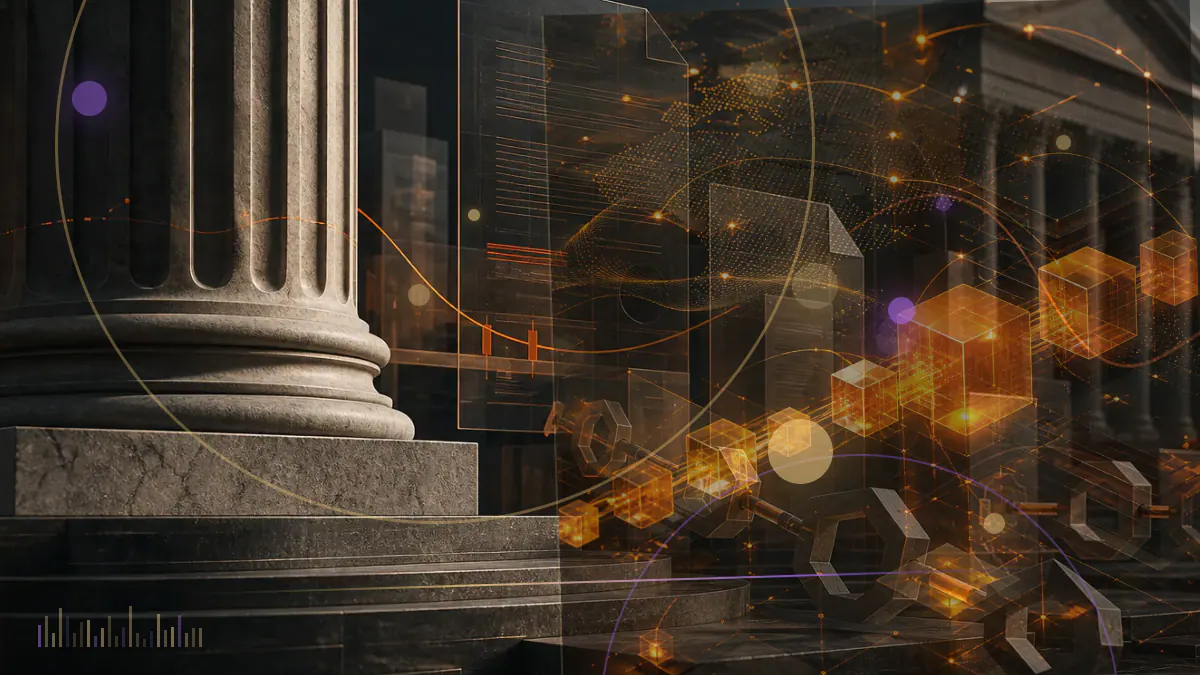 Conceptual illustration of a digital stablecoin under scrutiny by Chinese financial and regulatory authorities