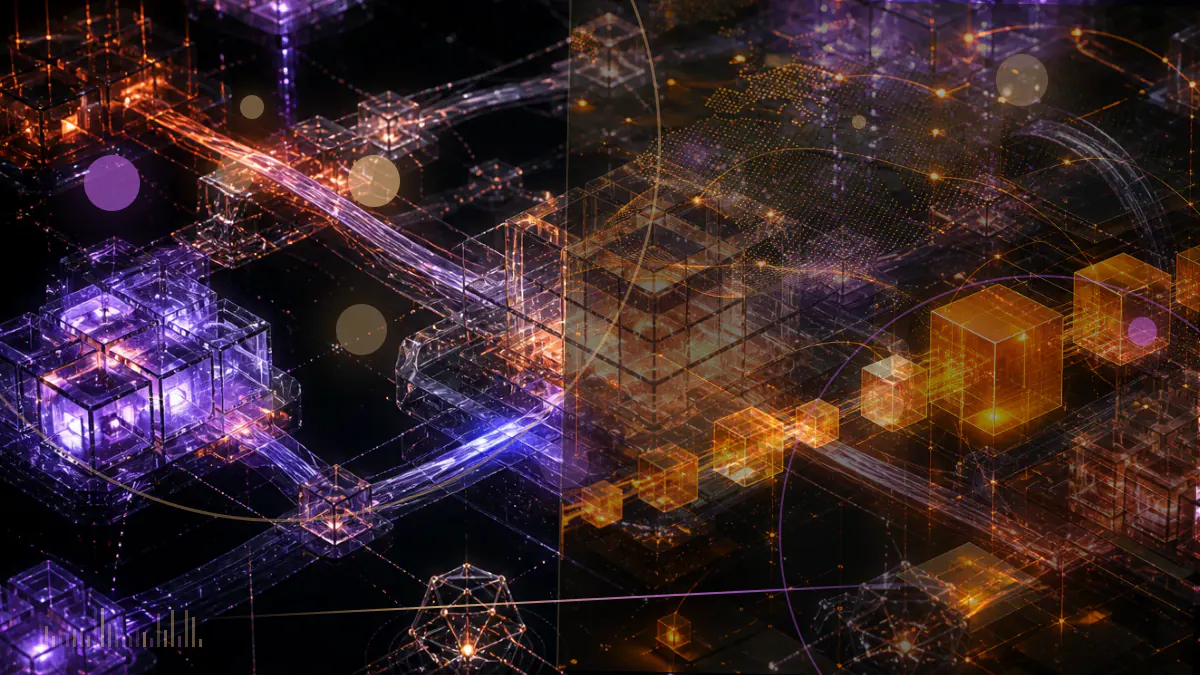 Conceptual illustration of an Ether futures contract branching into call and put options ahead of Ethereum’s planned Merge