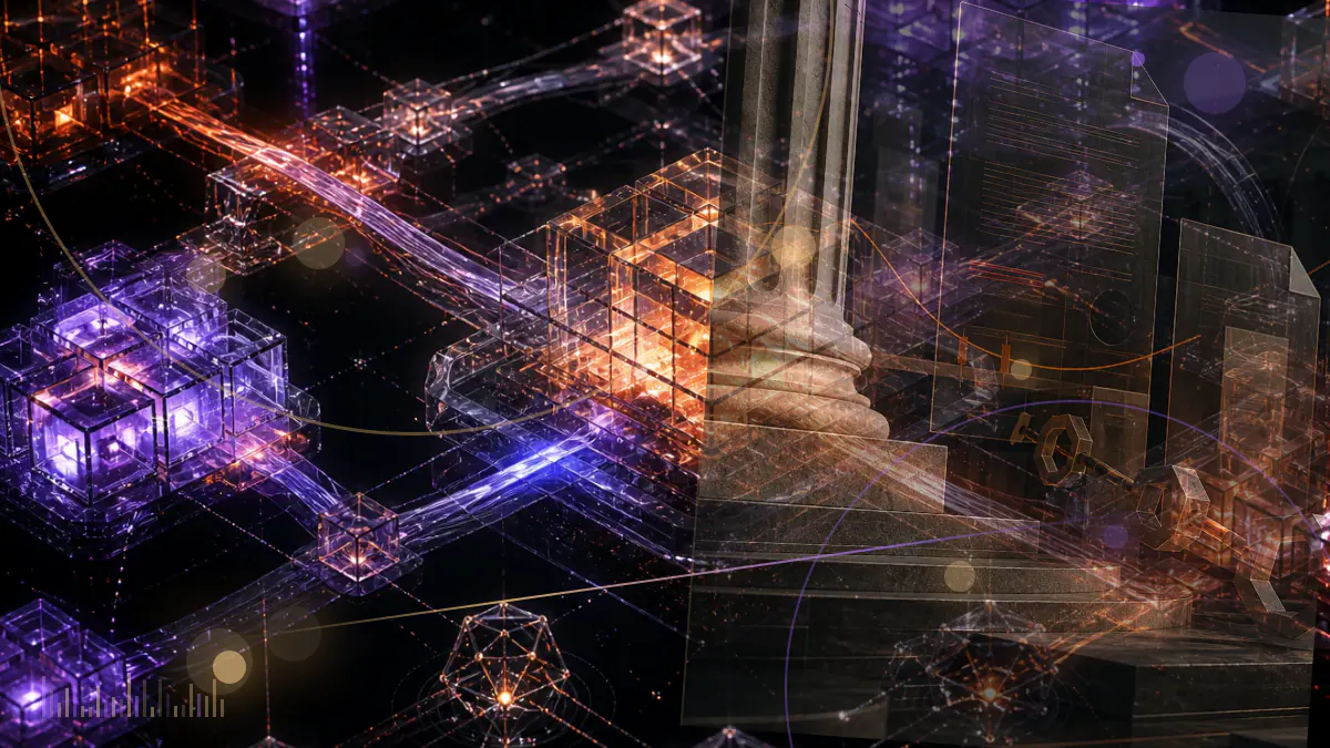 Conceptual illustration of cryptocurrency exchange account records moving toward a United States tax ledger