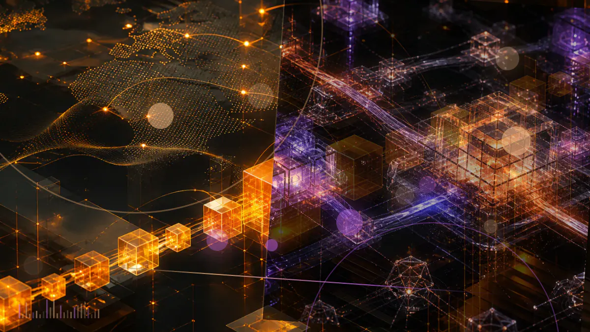 Conceptual illustration of South Korean cryptocurrency exchange prices being removed from a global market-data grid
