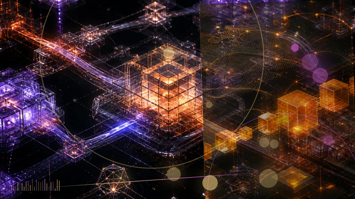 Conceptual illustration of bitcoin and major cryptocurrency prices declining beside an institutional hearing ledger