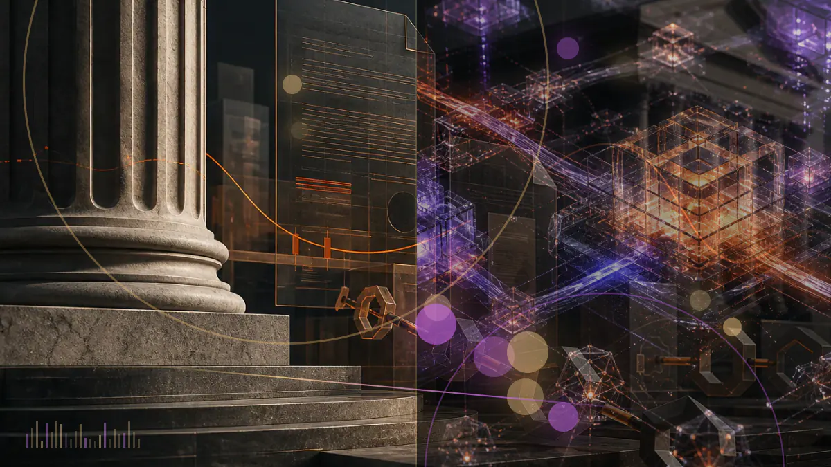 Conceptual illustration of expanding cryptocurrency market blocks crossing an $800 billion threshold, led by bitcoin, XRP and ether