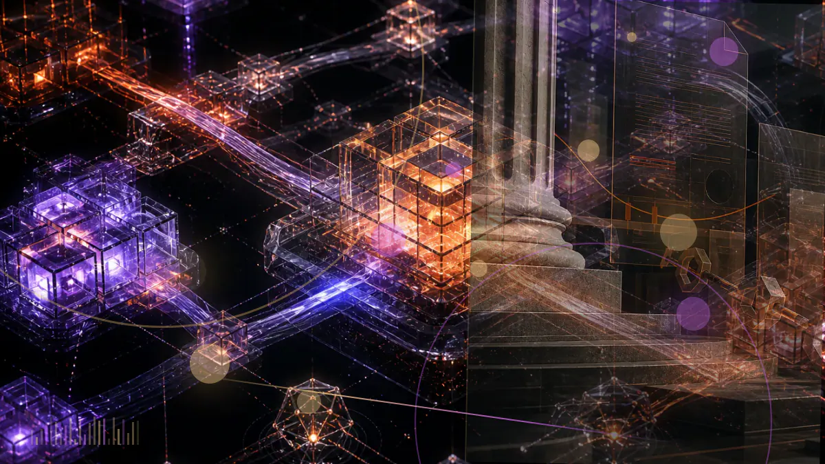 Conceptual illustration of interconnected cryptocurrency markets rising past a two-trillion-dollar valuation threshold
