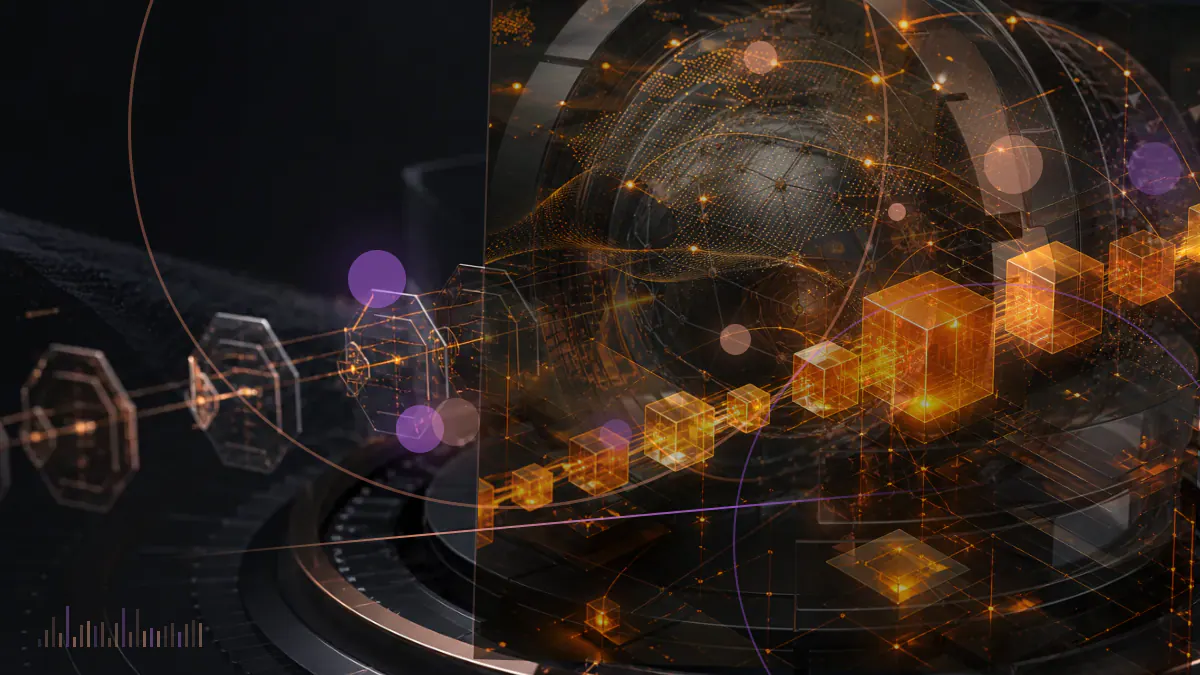Conceptual illustration of an independent blockchain transferring its protocol and data-storage layers onto the Sui network