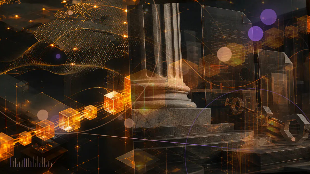 Conceptual illustration of a deceptive NFT interface granting access to cryptocurrency wallets across a global enforcement network