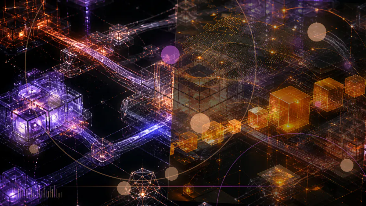 Conceptual illustration of a cryptocurrency exchange interface facing a Dutch regulatory checkpoint