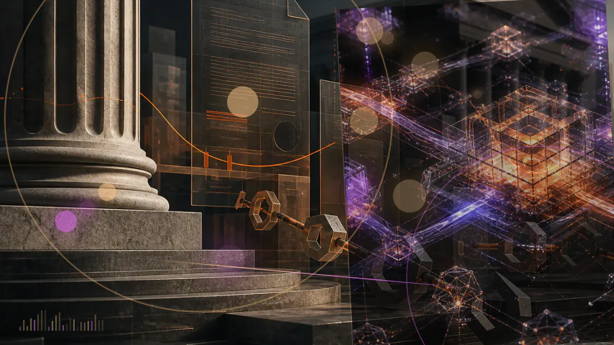 Conceptual illustration of EOS tokens awaiting key mapping between the Ethereum ledger and a newly forming blockchain