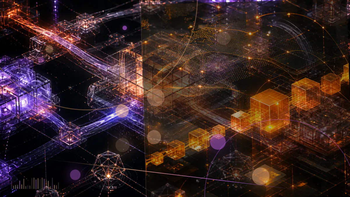 Conceptual illustration of a secured digital-asset vault beneath a European regulatory review grid