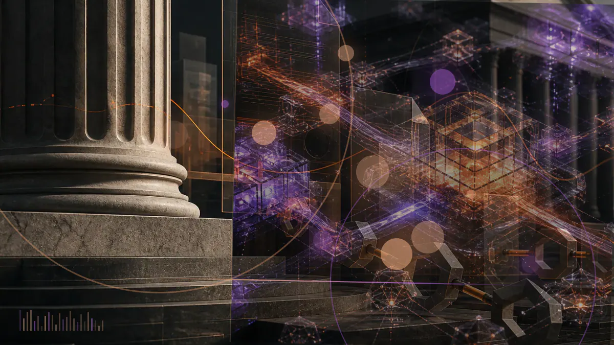 Conceptual illustration of ether crossing a $4,000 market threshold above the Ethereum network